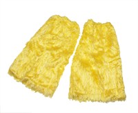 Trouser flap pair plush yellow (L=33 cm)