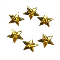 Strass star yellow 24 pcs (15 mm)