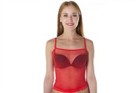 Top netcloth red one size