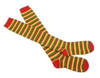 Striped socks red/yellow/green size 36/41