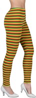 Legging red/yellow/green striped