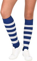 Striped socks blue/white 