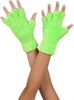 Half-finger gloves softly fluor green