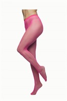 Netpanty fijn fluor roze