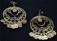 Earrings with coins