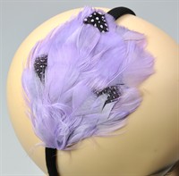 Hair circlet feather Purple