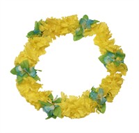 Hawaian necklace Malibu yellow (L=90 cm)