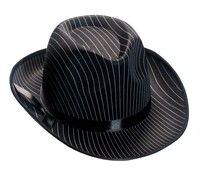 Hat gangster with stripes