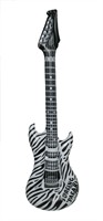 Inflatable guitar white/black