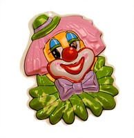 Muurdecoratie clowns-kraag 28 x 22 cm
