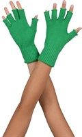 Half finger gloves green