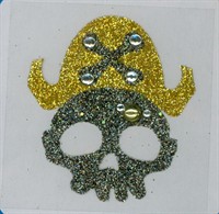 Tattoo pirate glitter