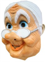 Mask grandmother with glasses