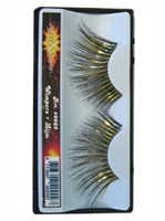 Eyelashes black/gold