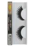 Eyelashes black pointed thick