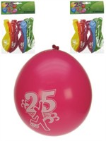 Luftballons 25.Geburtstag 32cm 8 St.