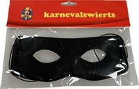 Oogmasker zwarte ruiter