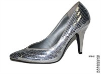 Shoes silver high heels