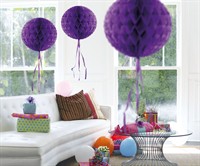 Honeycomb ball purple 30cm