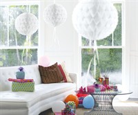 Honeycomb ball white 30cm