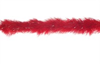 Marabou red/silver 200cm