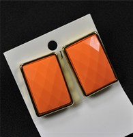 Earrings neon orange