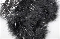 Marabou black/silver 200cm