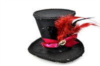 Top Hat luxury black hair clips