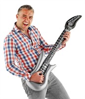 Inflatable guitar silver 100cm