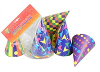 Party-Hütchen bunt 10er-Pack 