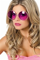 Glasses neon pink glamour