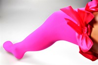 Stay up stockings fluor pink