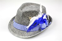 Traditional hat grey/blue