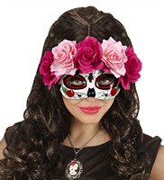 Eye mask with roses Day of the Dead 