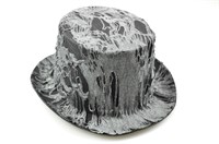 Top Hat with rags grey