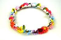 Flower wreath colorful