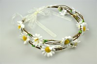 Hair wreath with marguerite