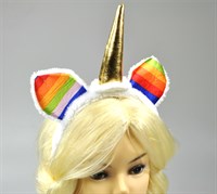 Hair circlet unicorn rainbow