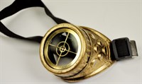 Monocle goud draadkruis steampunk