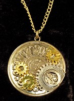 Necklace Steampunk medaillon