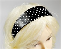 Hair circlet black/white