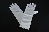 Gloves satin white child