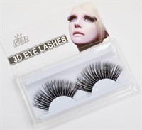 Eyelashes black/silver long