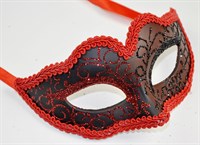 Eye mask red ornaments