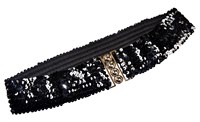 Belt sequins black