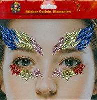 Face sticker diamond colorful