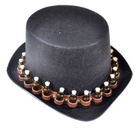 Top Hat black with mini bottles