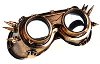 Glasses Steampunk gold decorated