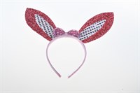 Hairband bunny pink sequins