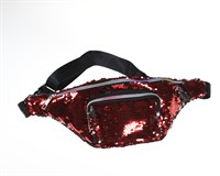 Bumbag red sequins